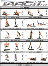 Legs & Abs Workout Chart